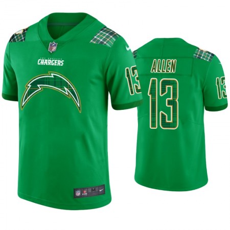 Camiseta Hombre NFL Los Angeles Chargers Keenan Allen 13 Kelly Verde St. Patricks Day